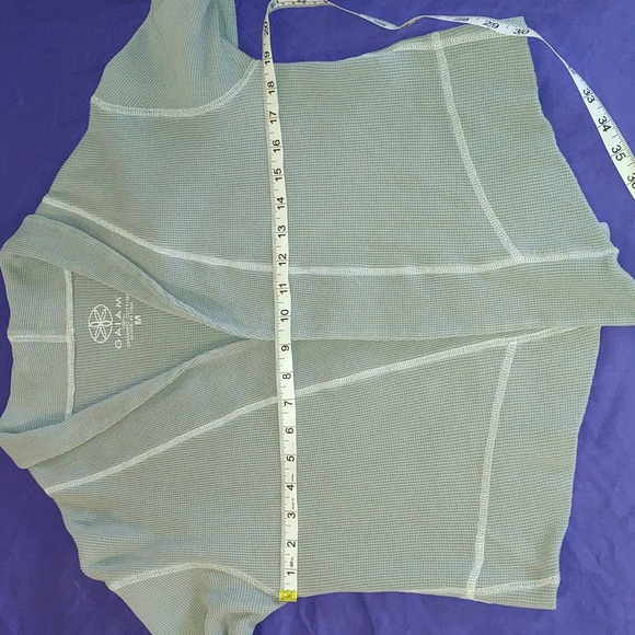 Gaiam 100% Organic Cotton Sweatshirt Cardigan (M) Crop Work Out Style - Picture 4 of 10